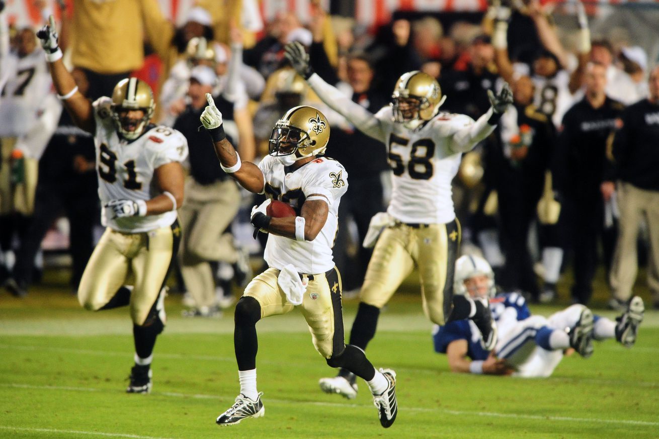 NFL: Super Bowl XLIV-New Orleans Saints vs Indianapolis Colts